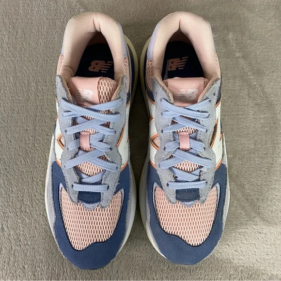 New Balance 57/40 Womens Running Shoes Size 10 Blue Pink Haze Suede Sneakers - Picture 7 of 9